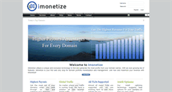 Desktop Screenshot of imonetize.com